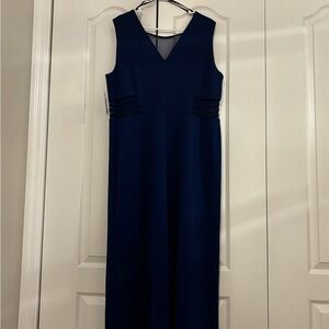 Enfocus Studio Royal Blue Dress with Mesh Detail NWT